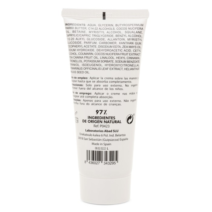 Crema de Manos hidratante de Coco