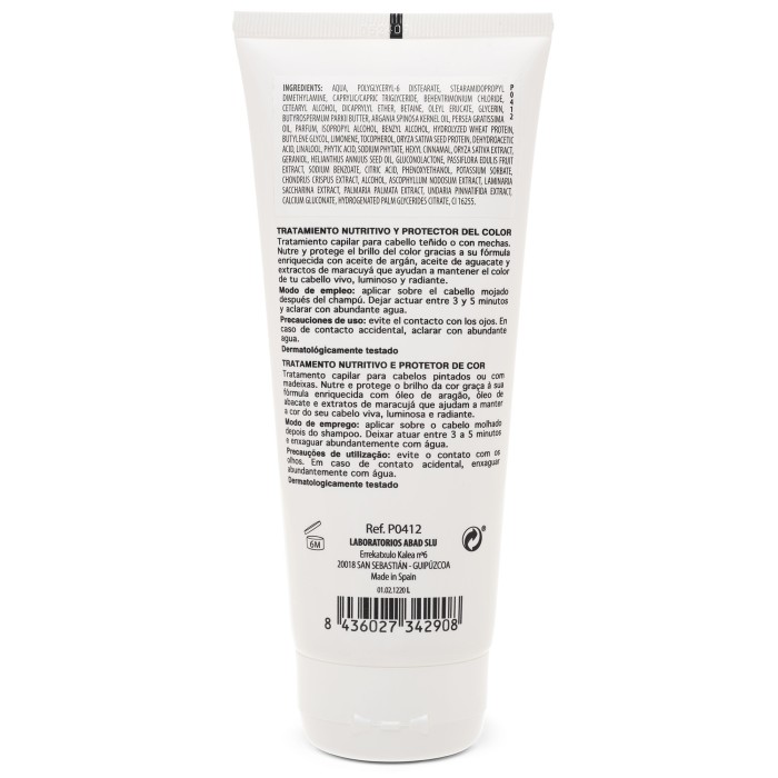 Mascarilla Nutritiva y Protectora del Color