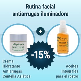Rutina facial antiarrugas iluminadora